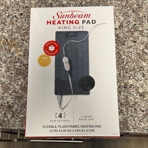Sunbeam King Size Gray Heating Pad